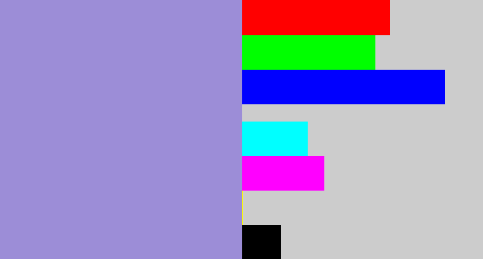 Hex color #9c8dd7 - perrywinkle