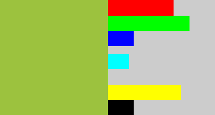 Hex color #9cc23e - booger