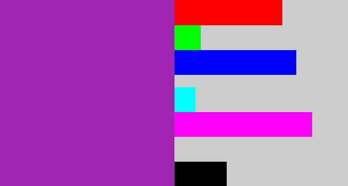 Hex color #9d25b2 - barney