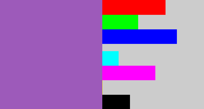 Hex color #9d5aba - amethyst