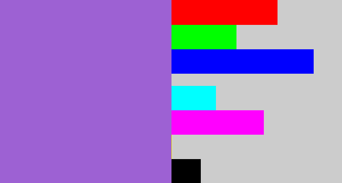 Hex color #9d61d3 - amethyst