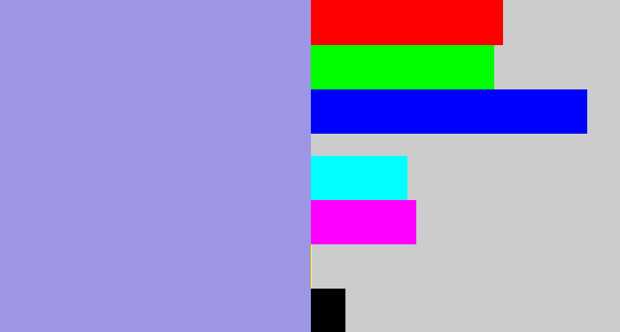 Hex color #9d96e4 - perrywinkle