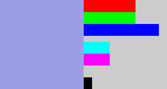Hex color #9d9de5 - perrywinkle