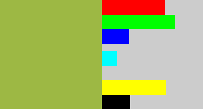 Hex color #9db844 - booger