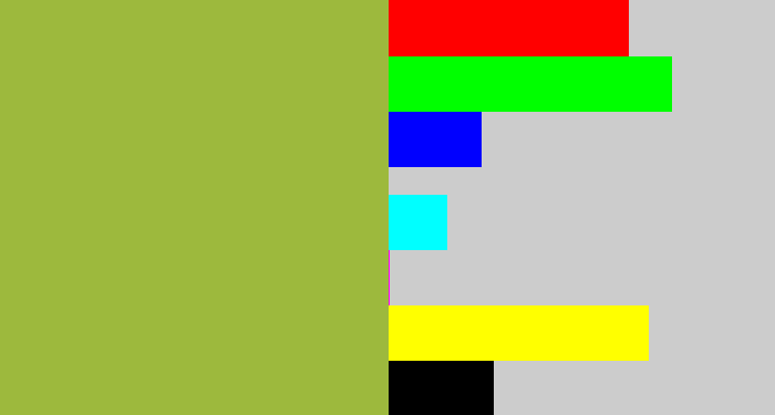 Hex color #9db93d - booger