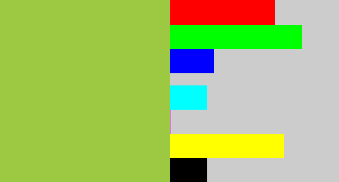 Hex color #9dc842 - booger