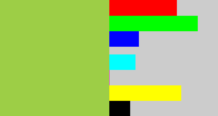 Hex color #9dce46 - booger