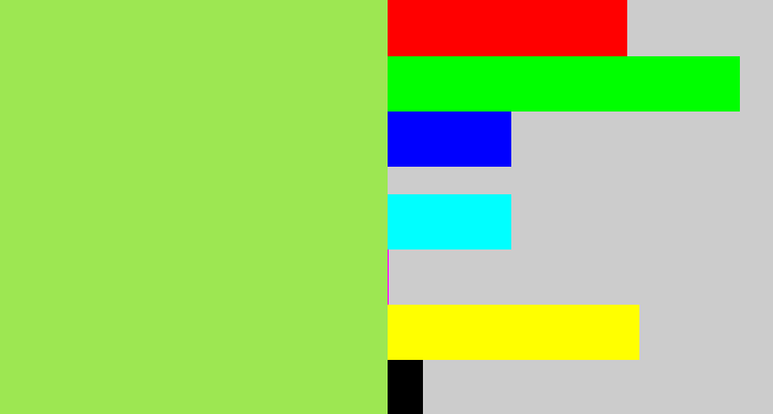 Hex color #9de752 - kiwi