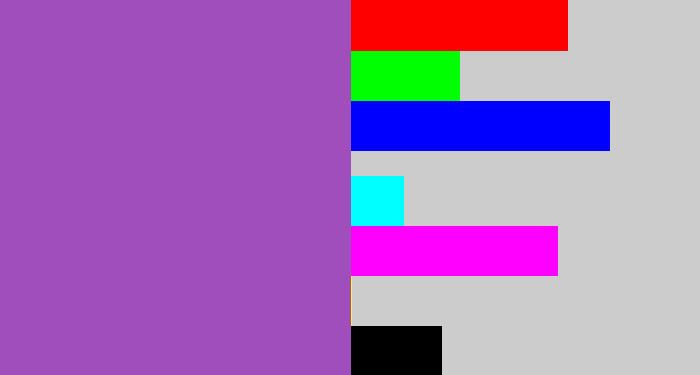 Hex color #9f4ebc - amethyst