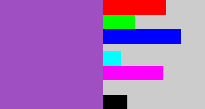 Hex color #9f4fc1 - amethyst