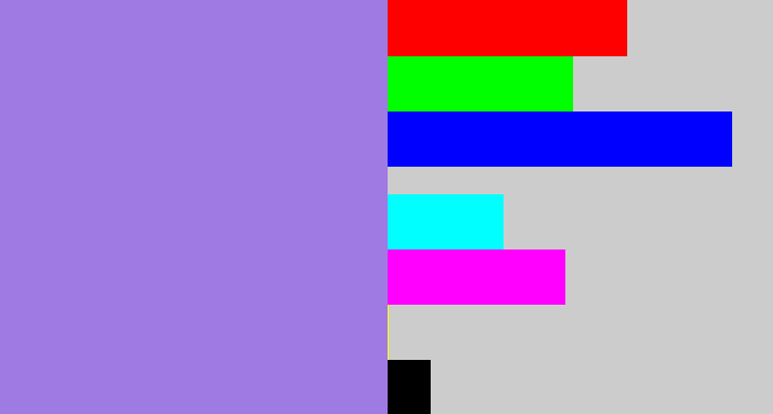 Hex color #9f7ae2 - perrywinkle