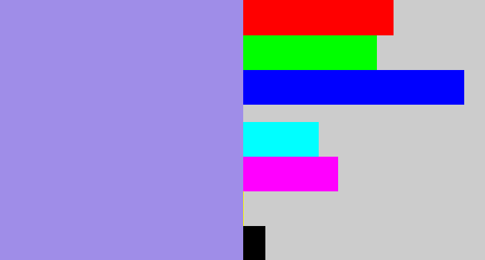 Hex color #9f8de8 - perrywinkle