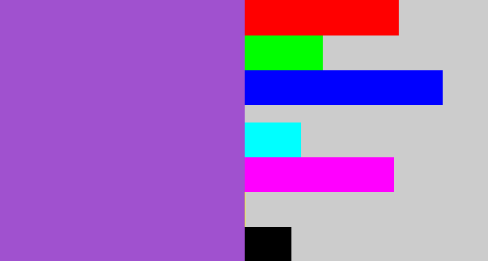 Hex color #a051cf - amethyst