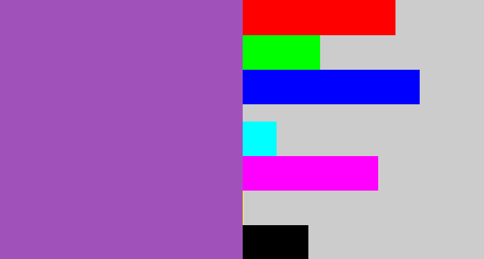Hex color #a052ba - amethyst