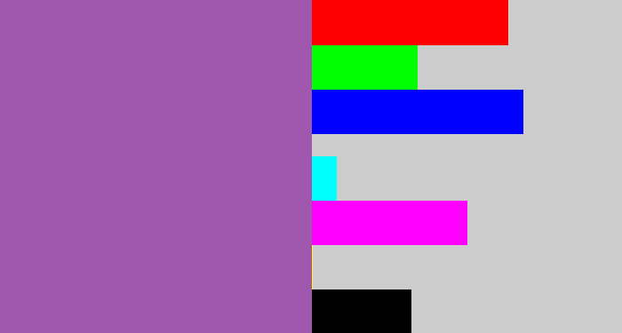 Hex color #a057ae - amethyst