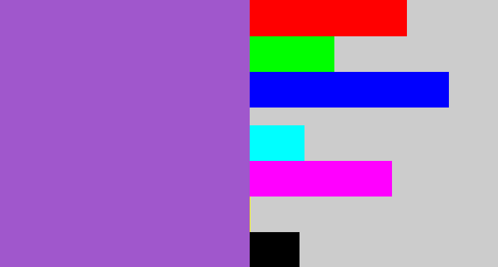 Hex color #a057cc - amethyst