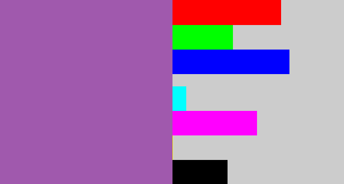 Hex color #a059ad - amethyst