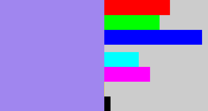 Hex color #a086ef - perrywinkle