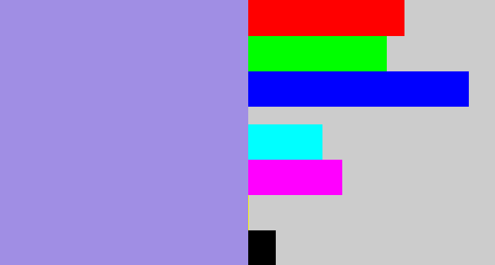 Hex color #a08ee4 - perrywinkle