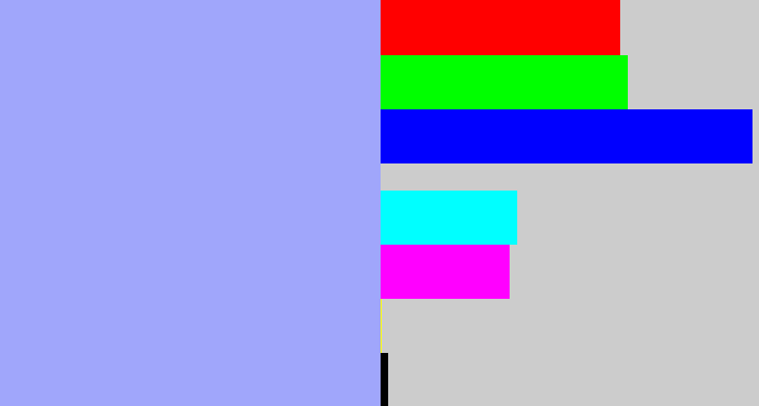 Hex color #a0a6fb - periwinkle blue