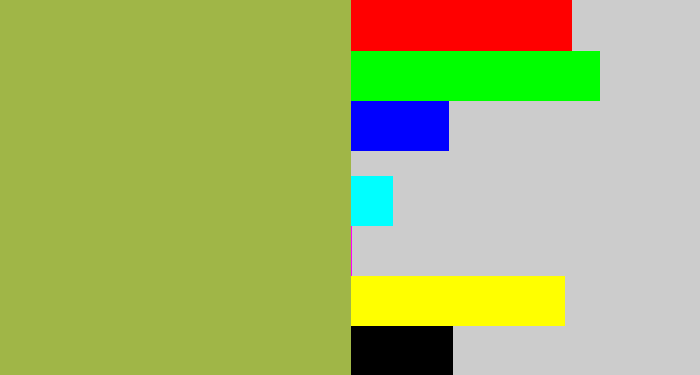 Hex color #a0b647 - booger