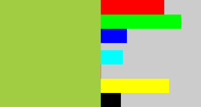 Hex color #a0cd42 - booger