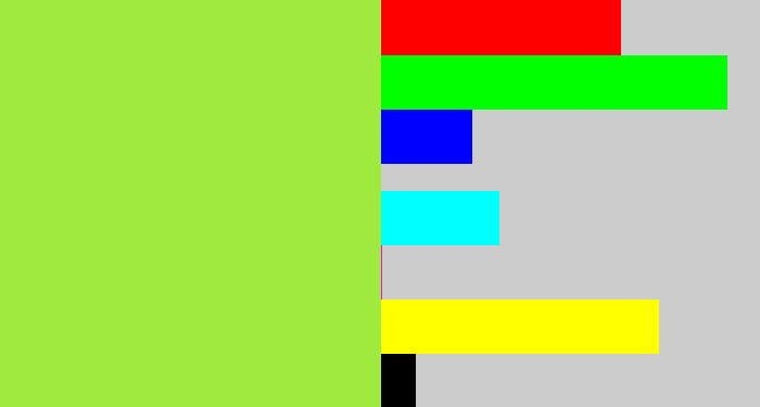 Hex color #a0e93e - kiwi