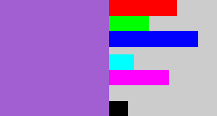 Hex color #a15fd1 - amethyst