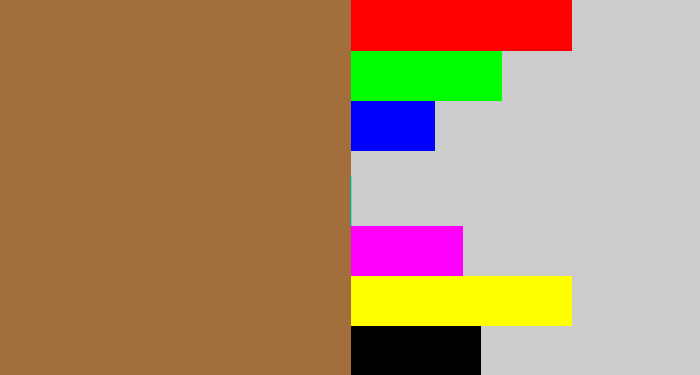 Hex color #a16e3c - earth