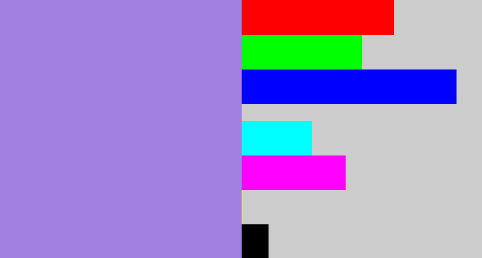 Hex color #a180e2 - perrywinkle