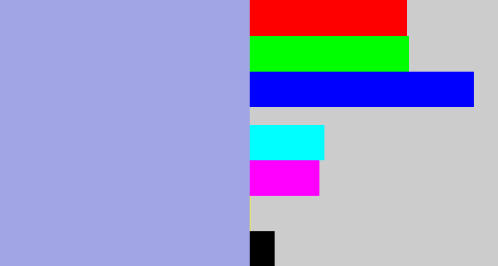 Hex color #a1a4e5 - light grey blue