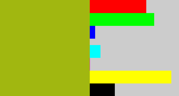 Hex color #a1b710 - gross green