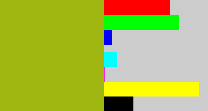 Hex color #a1b711 - gross green