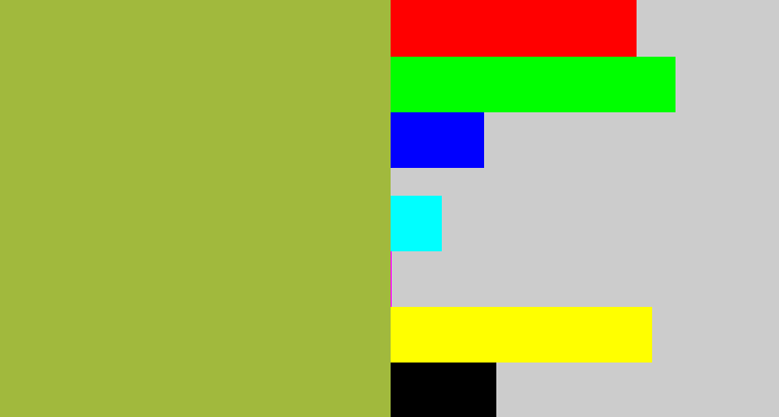 Hex color #a1b93d - booger