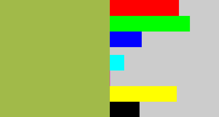 Hex color #a1ba49 - booger