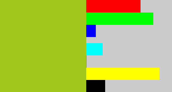 Hex color #a1c61d - pea