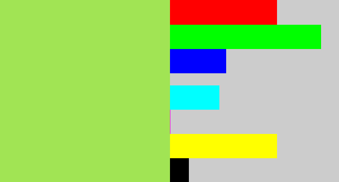 Hex color #a1e454 - kiwi