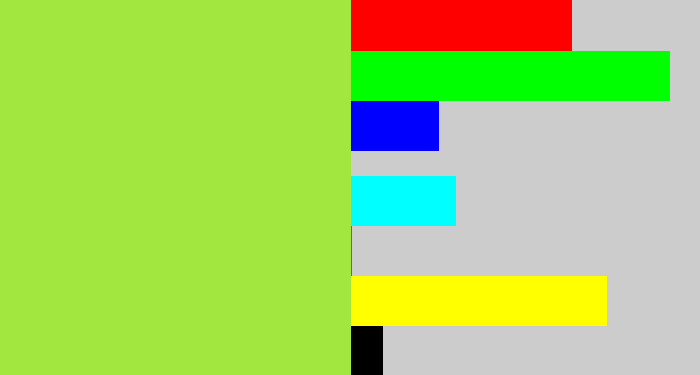 Hex color #a1e73f - kiwi