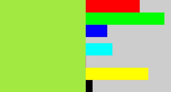 Hex color #a1ea40 - kiwi