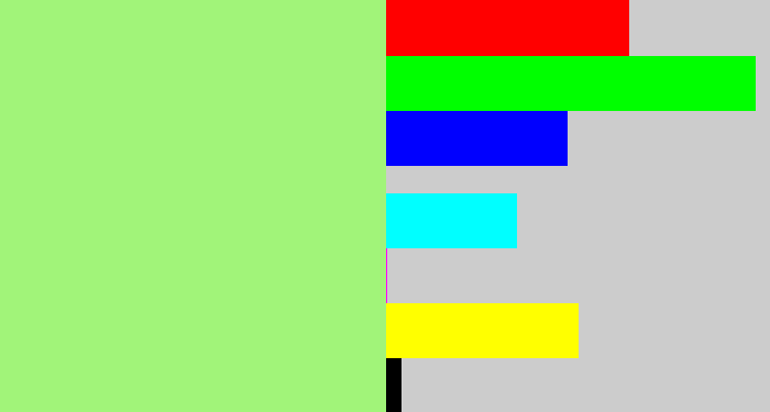Hex color #a1f479 - light green