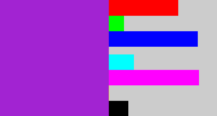 Hex color #a223d2 - barney