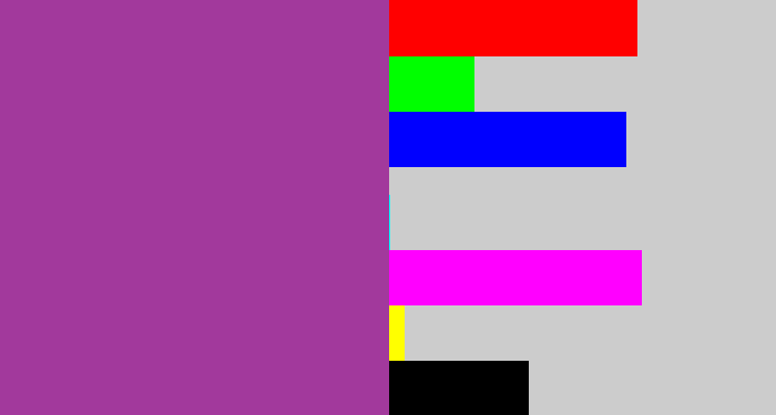 Hex color #a2399c - ugly purple