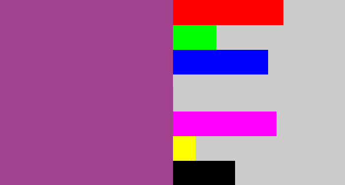 Hex color #a2418d - ugly purple