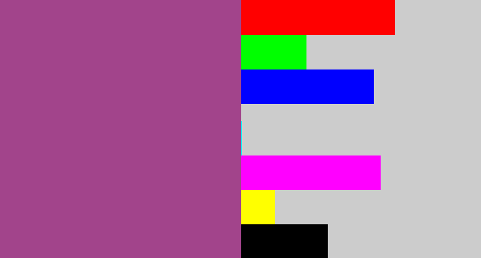 Hex color #a2448b - purpleish