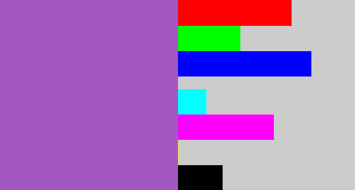 Hex color #a258c0 - amethyst