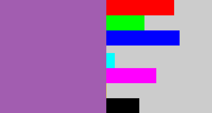 Hex color #a25db0 - amethyst