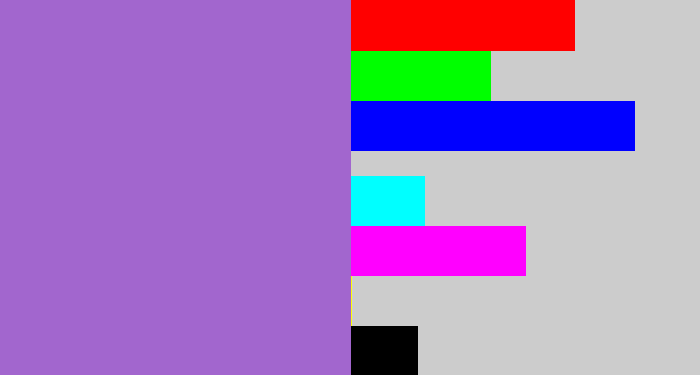 Hex color #a266ce - amethyst