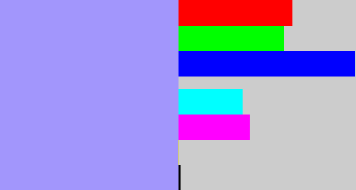 Hex color #a296fc - periwinkle blue