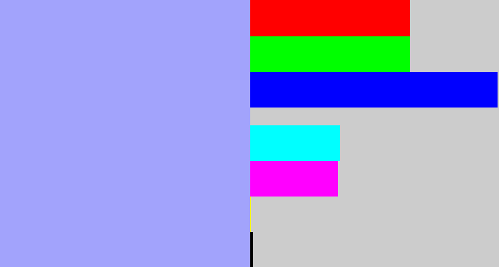 Hex color #a2a3fc - periwinkle blue
