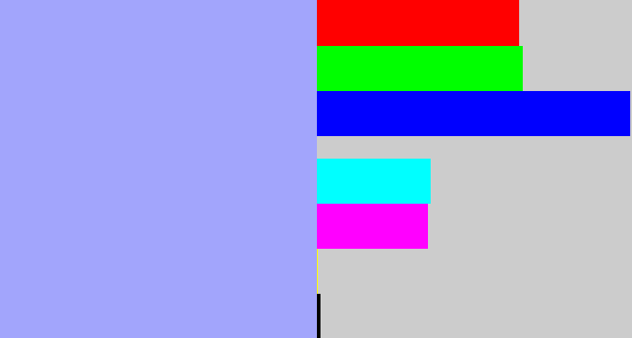 Hex color #a2a5fc - periwinkle blue